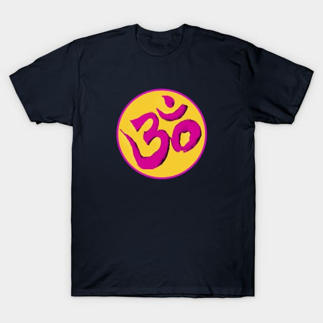 Spiritual Awakening Yoga Meditation Om Aum Symbol T-Shirt by PlanetMonkey